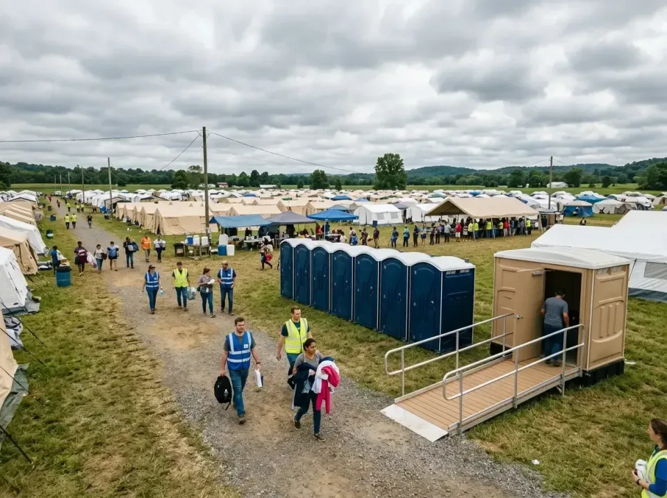 disaster-relief-camp-restrooms-010 — frequently asked questions, Dumpster & Portable Bathrooms Rental in Indian Springs Vill…